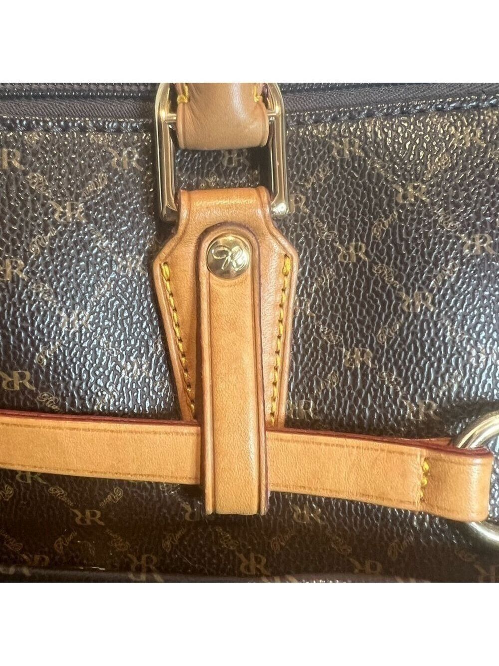 RIONI ITALIA PRINCESS SATCHEL. 14” x 5.3” x 9”. - Picture 12 of 15